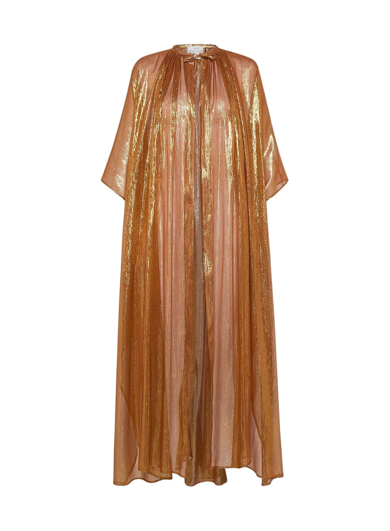 Caftan en soie et perles - Bronze