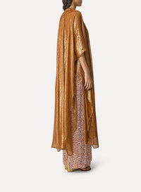 Caftan en soie et perles - Bronze