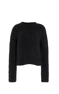 Bower Sweater en noir welfat cachemire fil