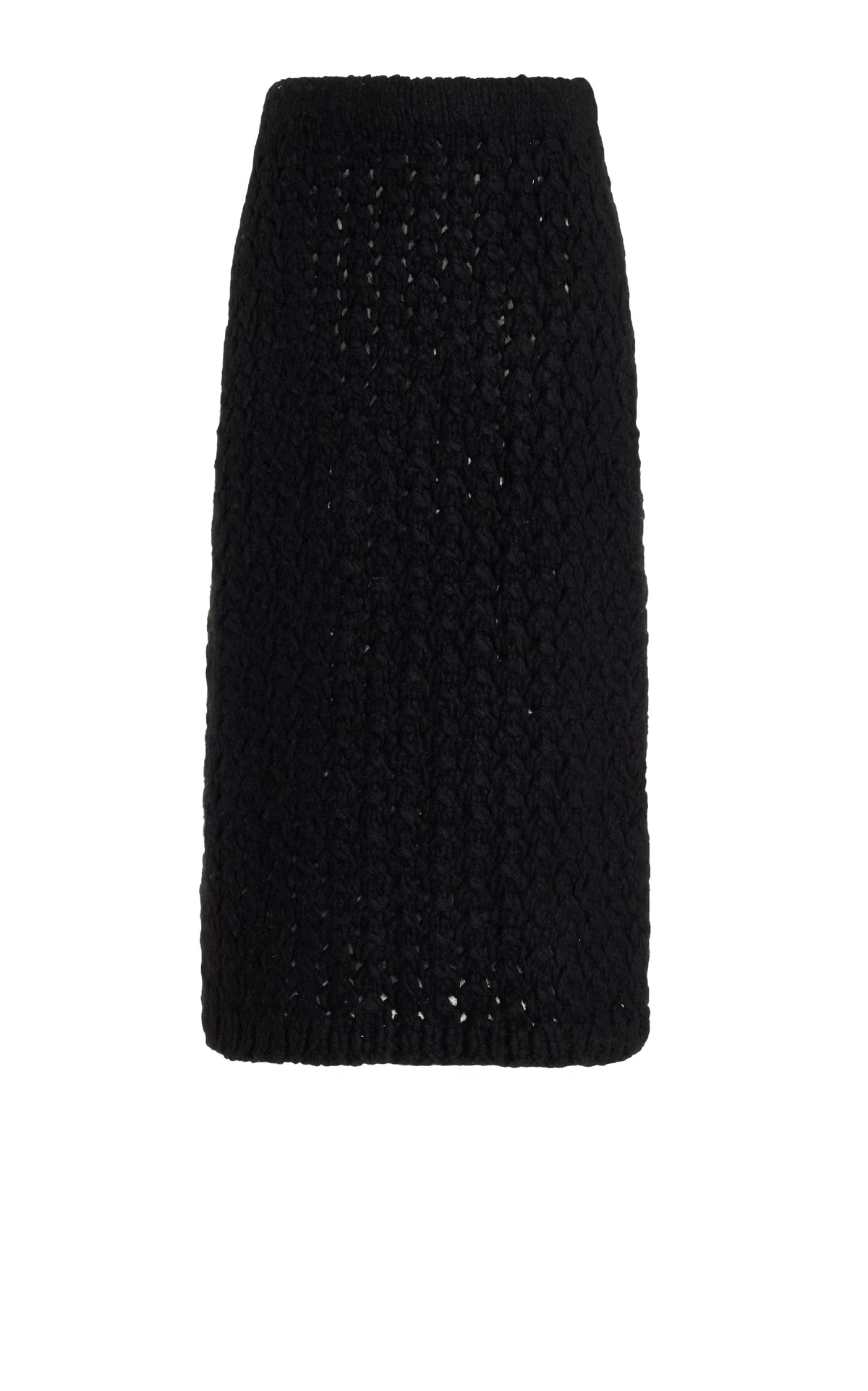 Collin Skirt en noir welfat cachemire fil