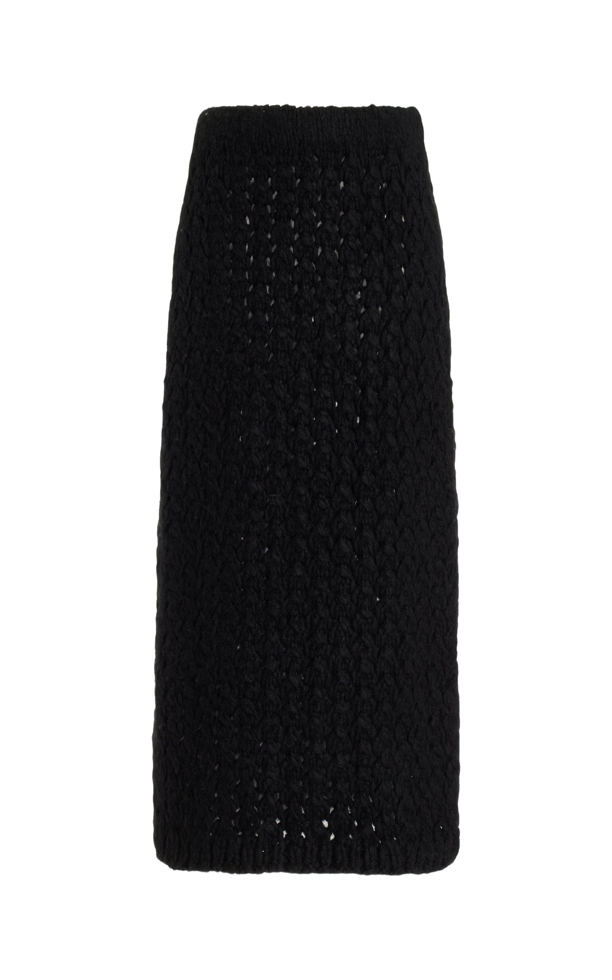 Black / Jupe Collin en cachemire - Black