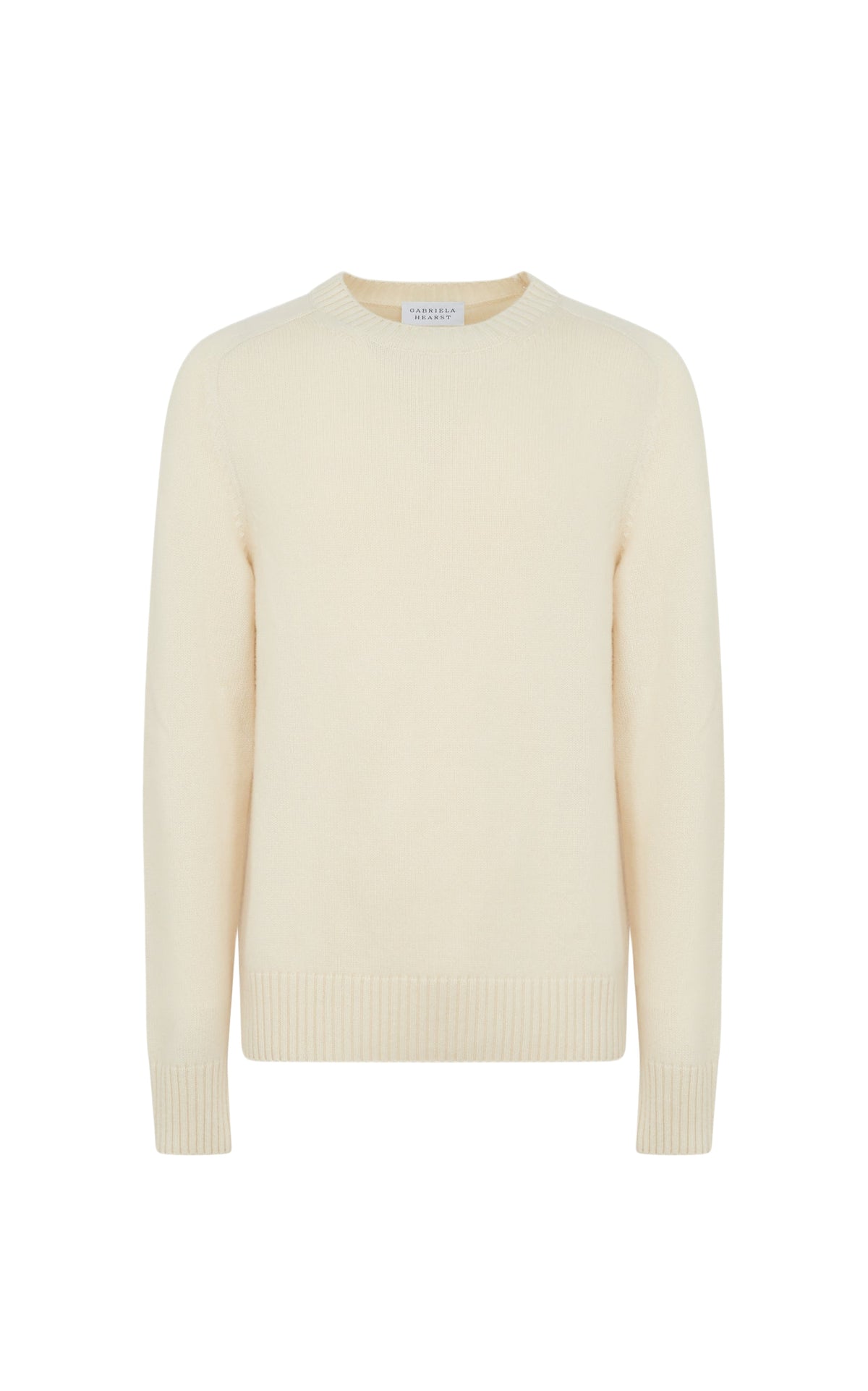 Ivory / Pull à col rond Daniel en cachemire - Ivory