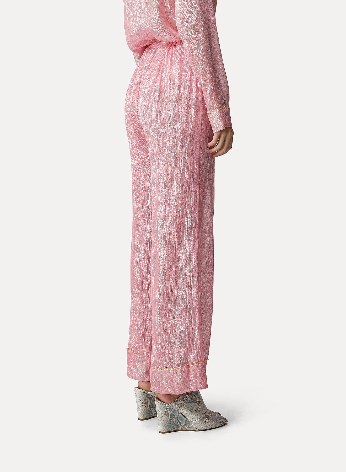 Silk pyjama trousers - Light Rose