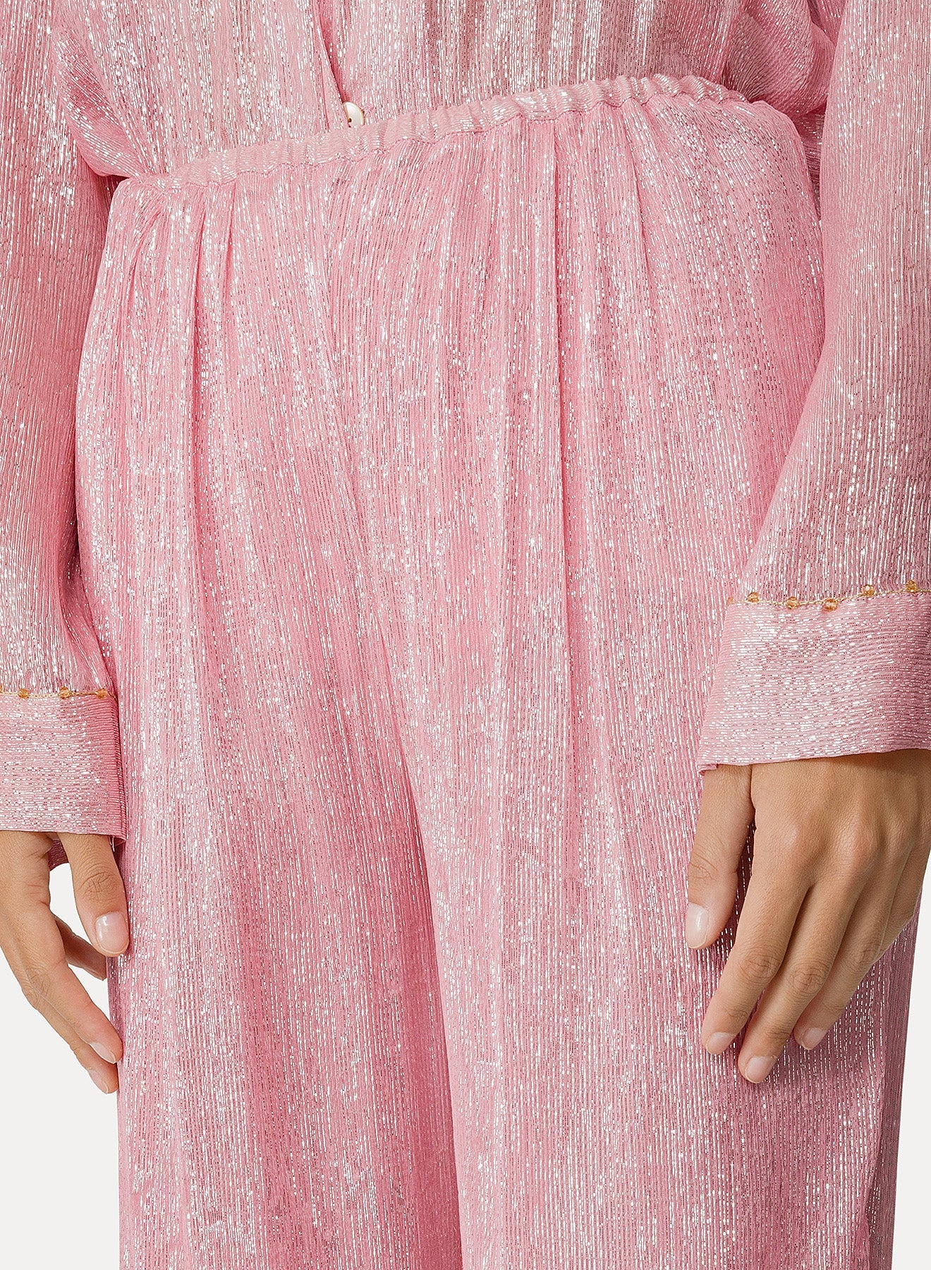 Silk pyjama trousers - Light Rose