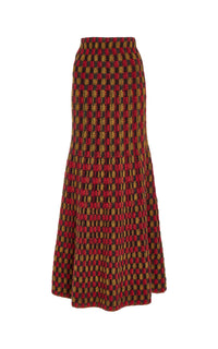 Red Multi / Jupe Drew en cachemire - Red Multi