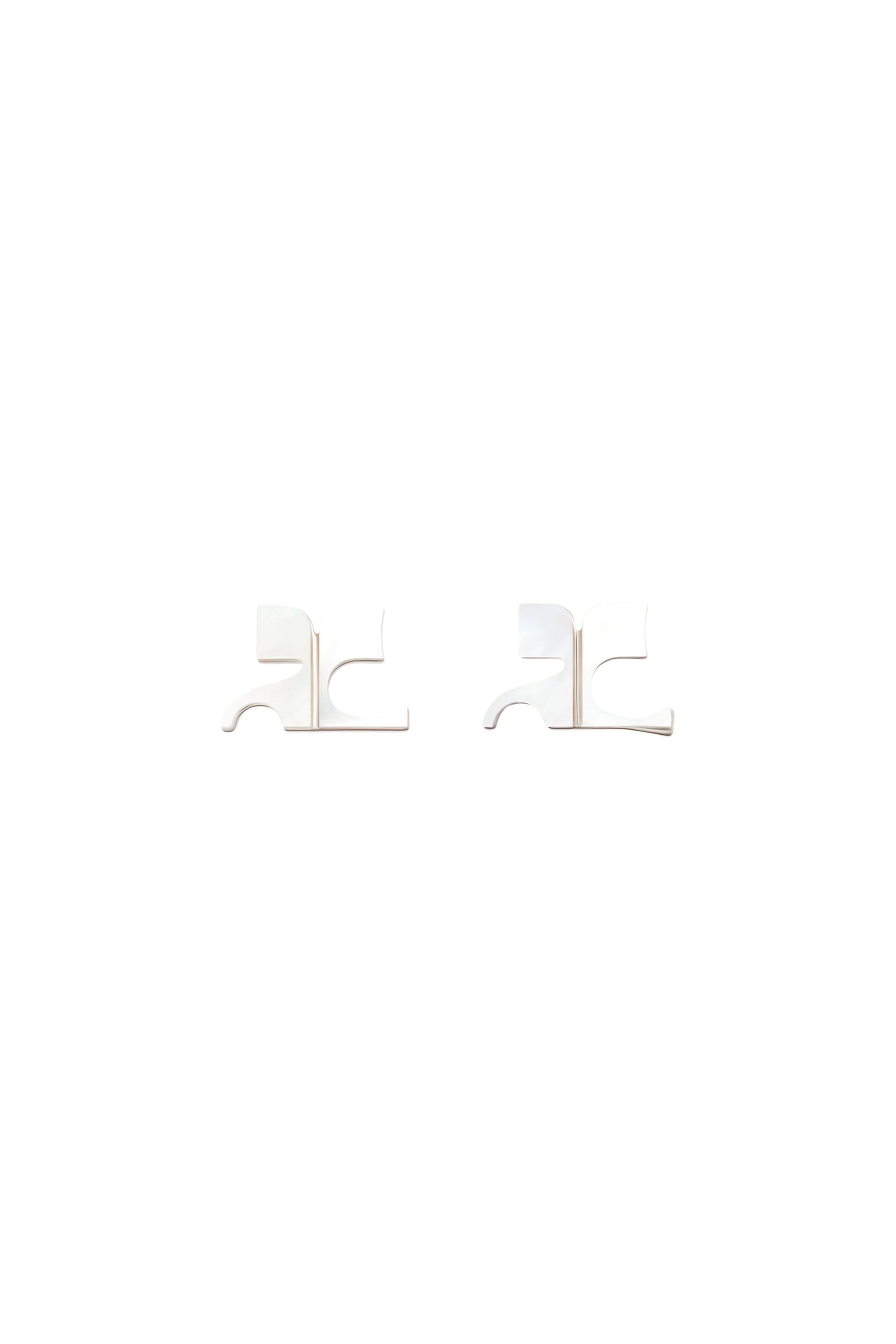 1pcs RELIQUAT 95€ / Puces d'oreilles AC logo perle nacre en laiton - Mother of pearl
