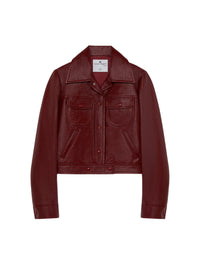 Blouson Signature en vinyle - Groseille Fonce