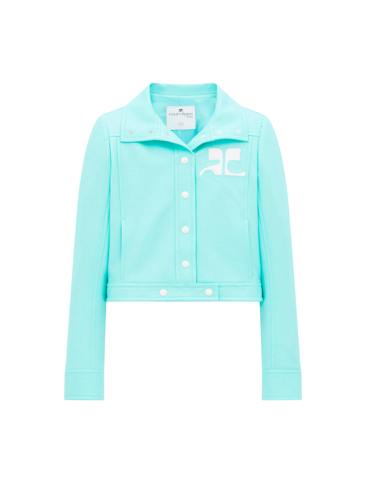 Blouson iconique en vinyle - Turquese