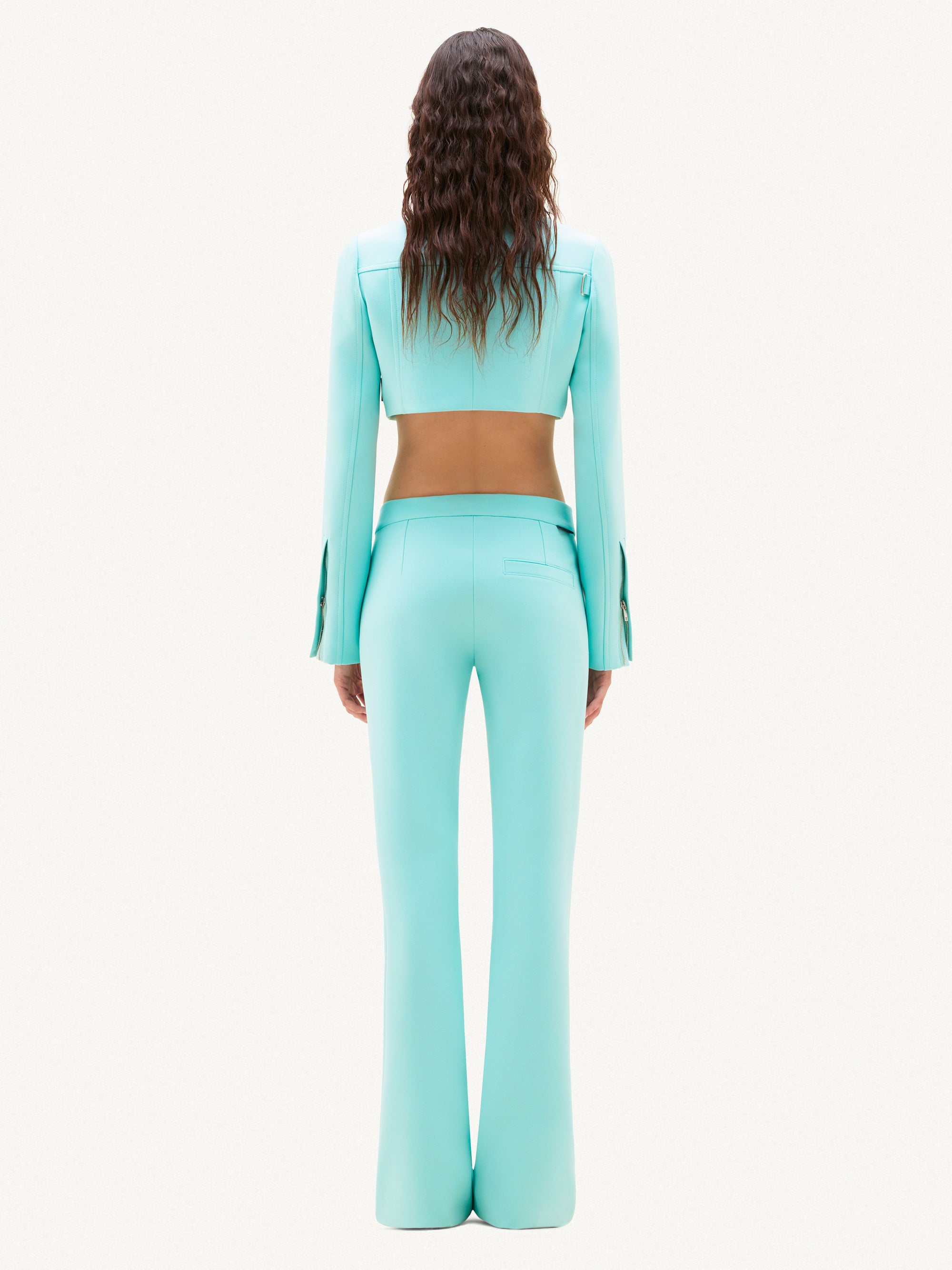 19pcs RELIQUAT 190€ / Blouson court strap en sergé - Turquese