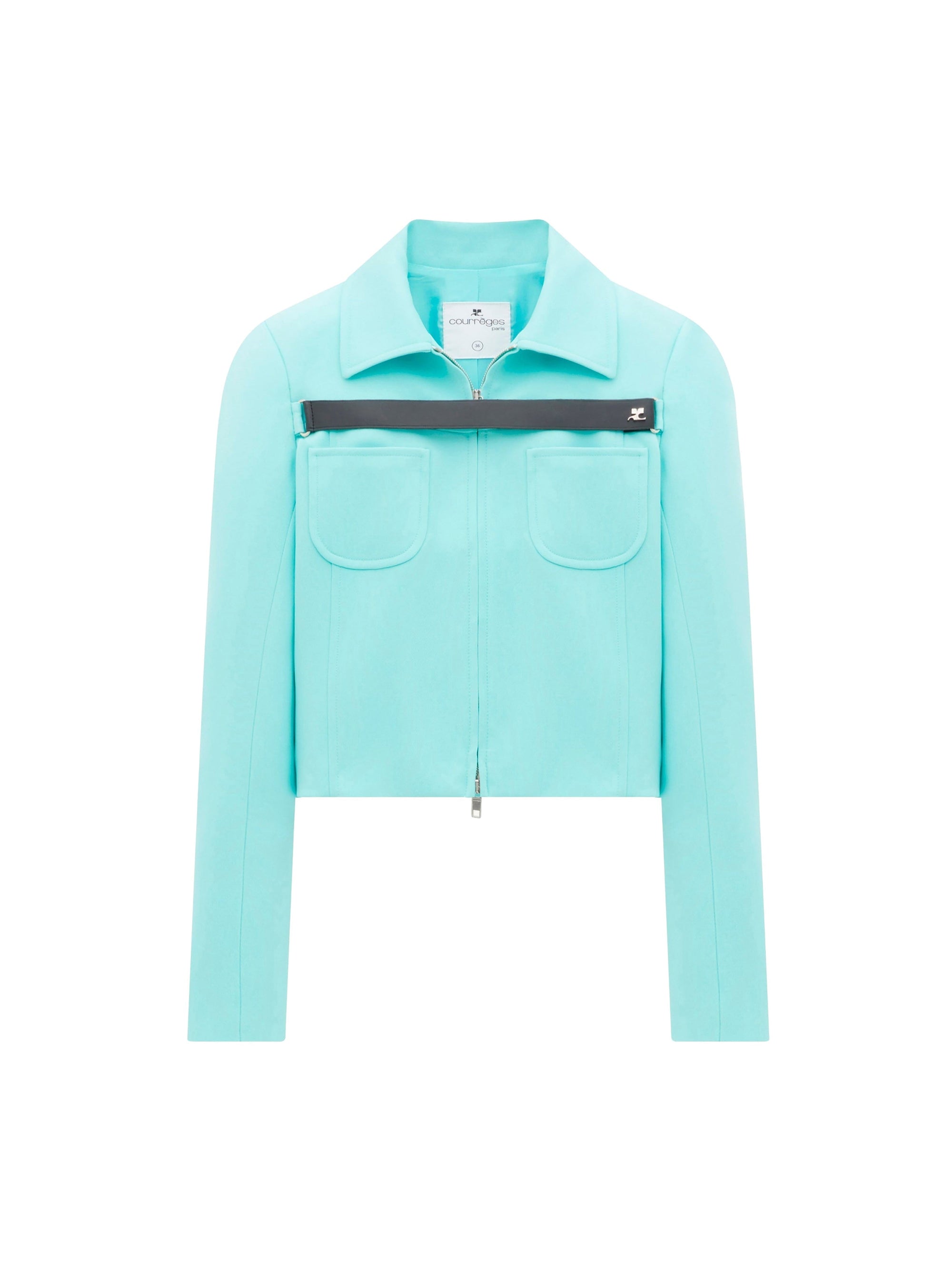 5pcs RELIQUAT 290€ / Blouson harnais en sergé - Turquese