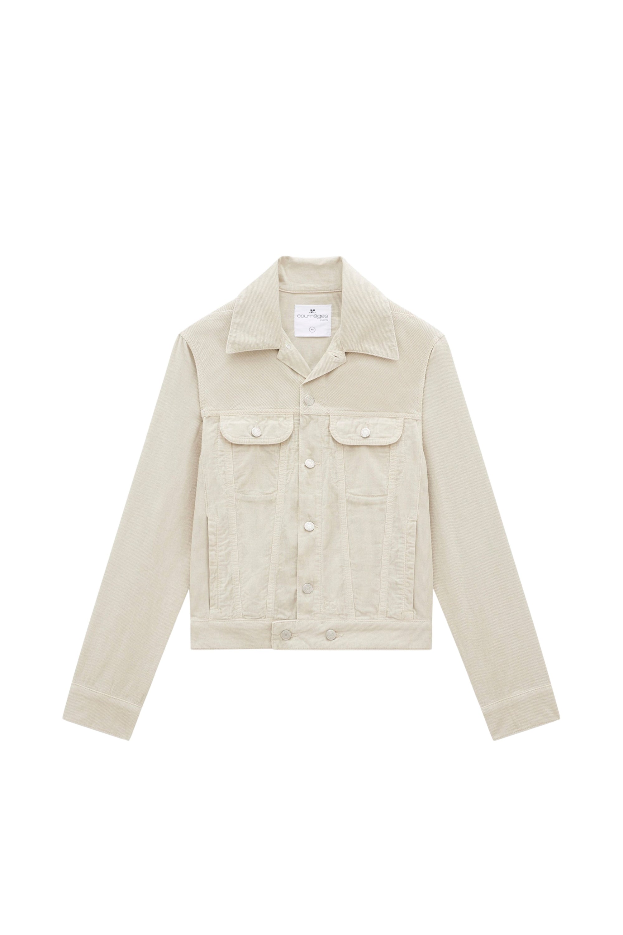 9pcs RELIQUAT 190€ / Blouson trucker strap en velours - Clay