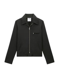 8pcs RELIQUAT 290€ / Blouson rétro officier en sergé - Black