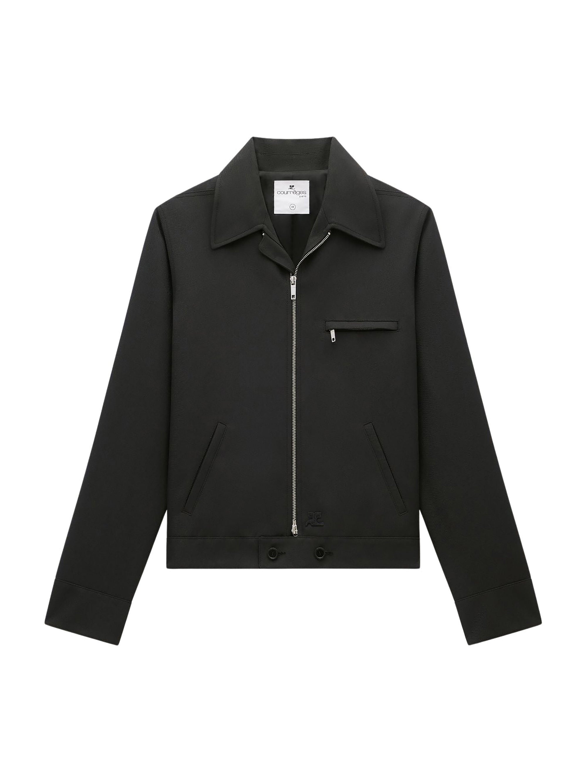 8pcs RELIQUAT 290€ / Blouson rétro officier en sergé - Black