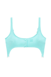 8pcs RELIQUAT 120€ / Brassière bretelles en sergé - Turquese