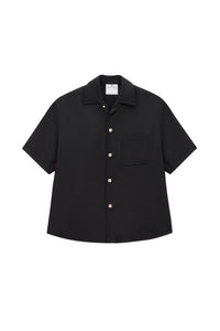 33pcs RELIQUAT 150€ / Chemise patineuse rétro en sergé - Black