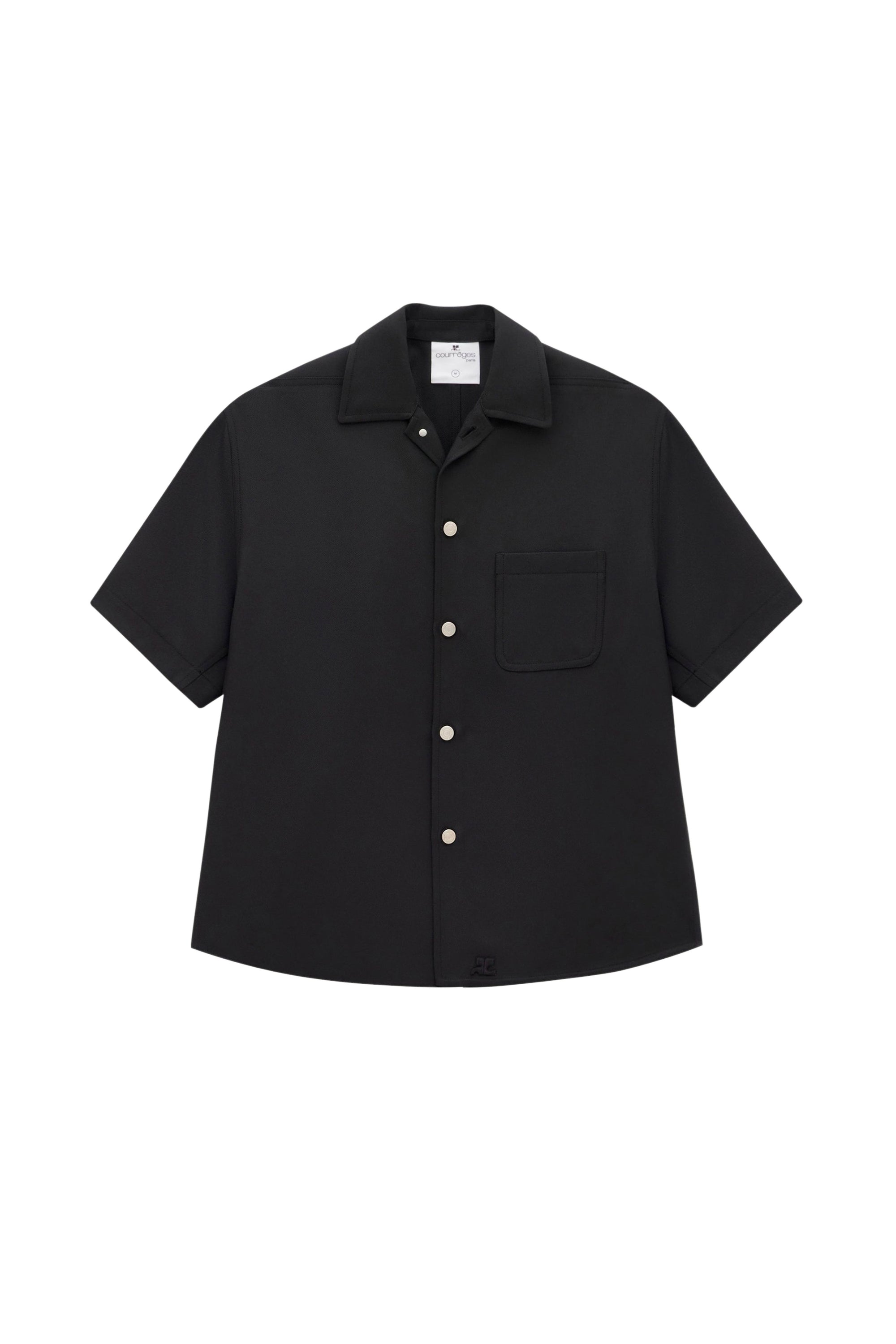 33pcs RELIQUAT 150€ / Chemise patineuse rétro en sergé - Black