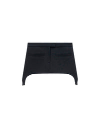 6pcs RELIQUAT 130€ / Jupe bretelles en sergé - Black