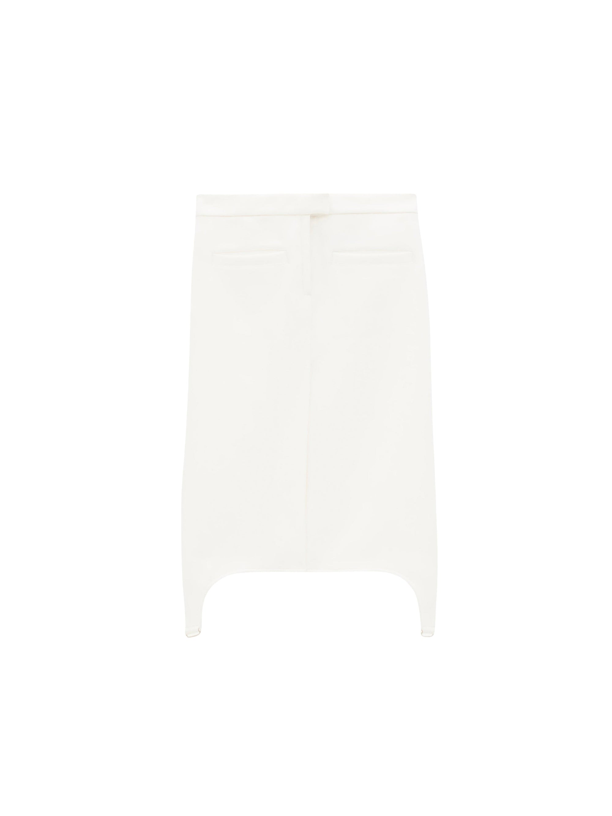 1pcs RELIQUAT 150€ / Jupe héritage strap longues en sergé - Heritage white