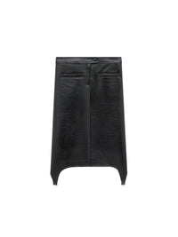 173pcs RELIQUAT 190€ / Jupe bretelles en vinyle - Black