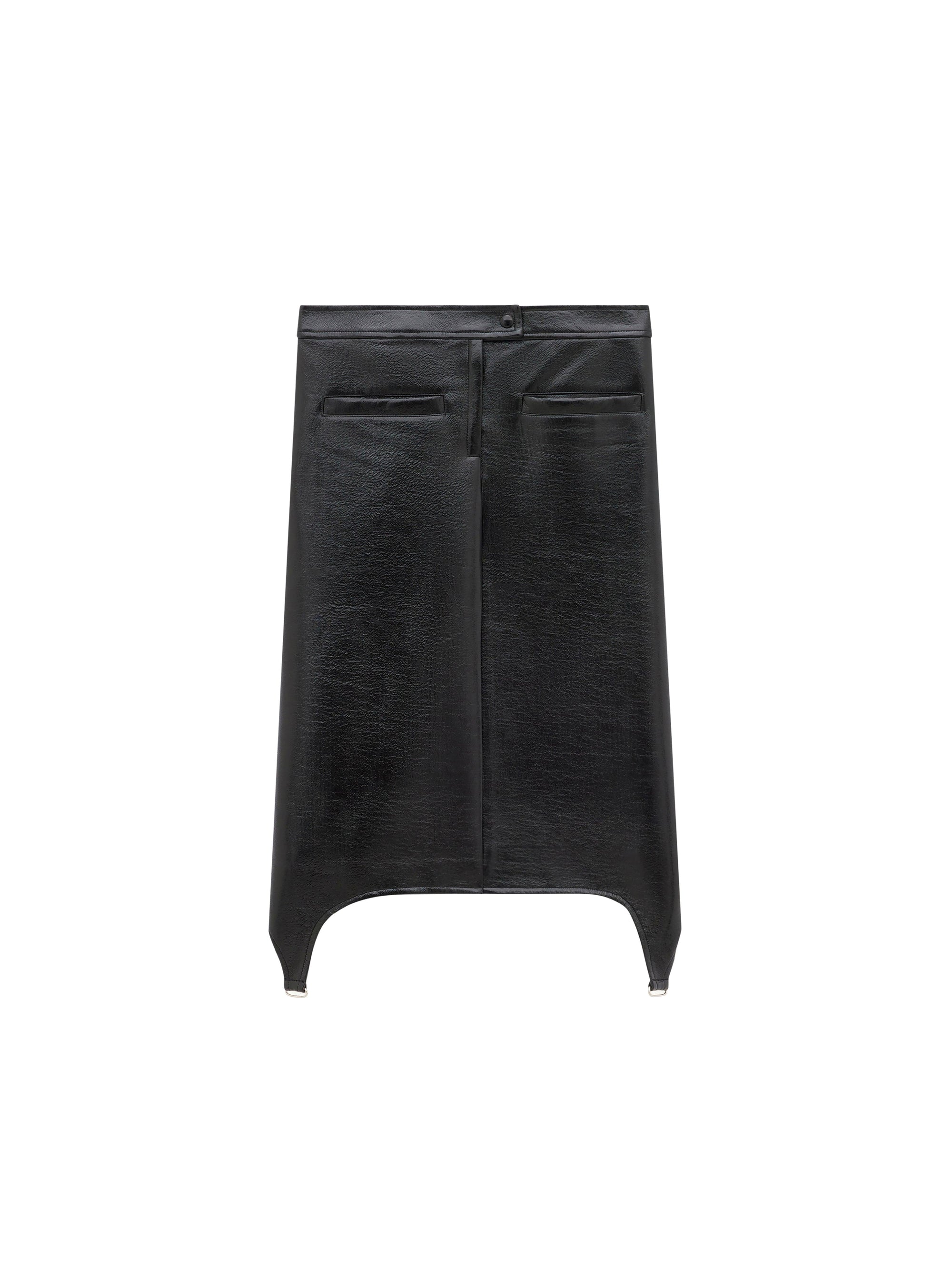 173pcs RELIQUAT 190€ / Jupe bretelles en vinyle - Black