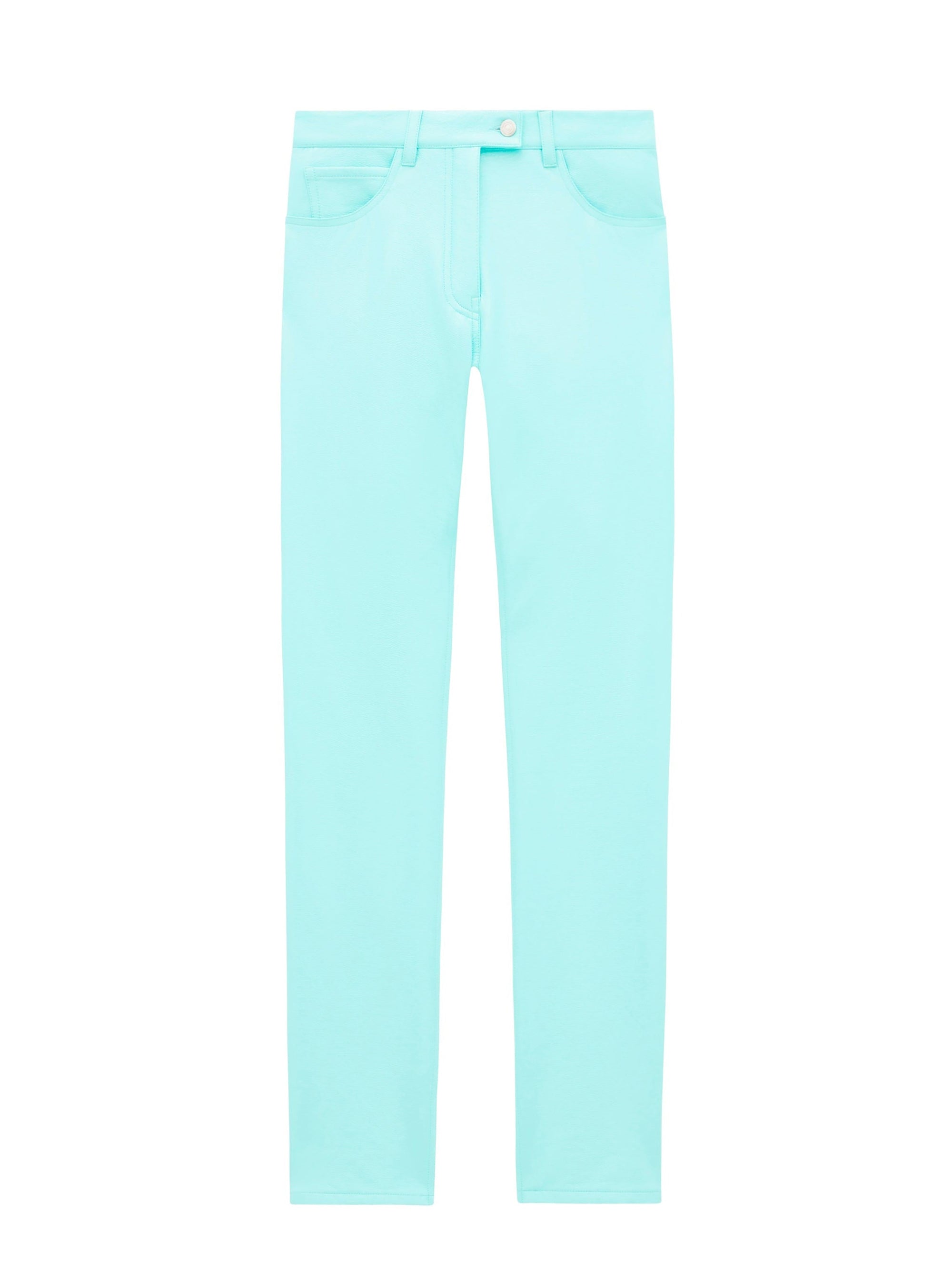 21pcs RELIQUAT 150€ / Pantalon 5-poches en vinyle - Turquese