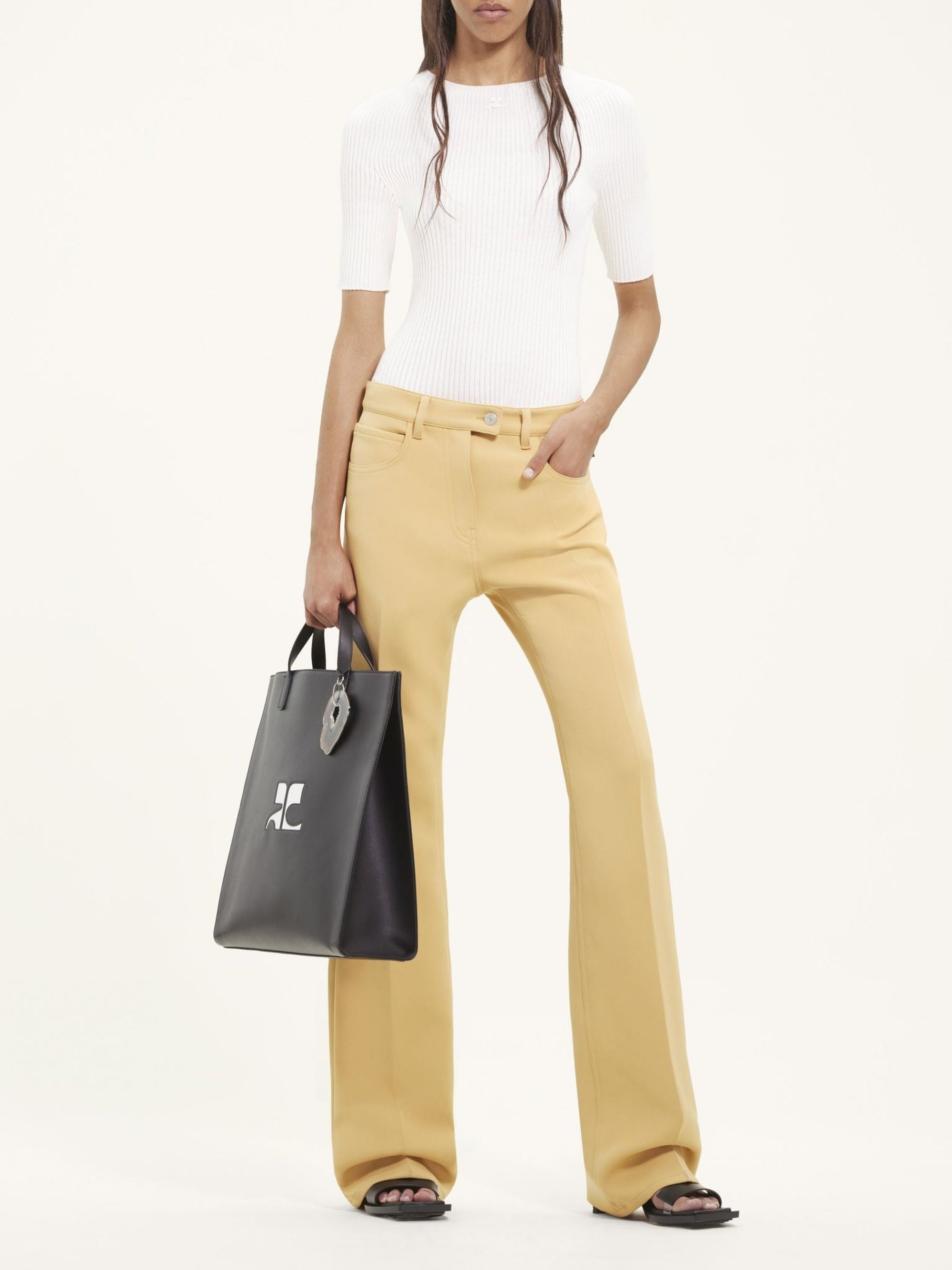13pcs RELIQUAT 150€ / Pantalon signature 70's en sergé - Steel grey