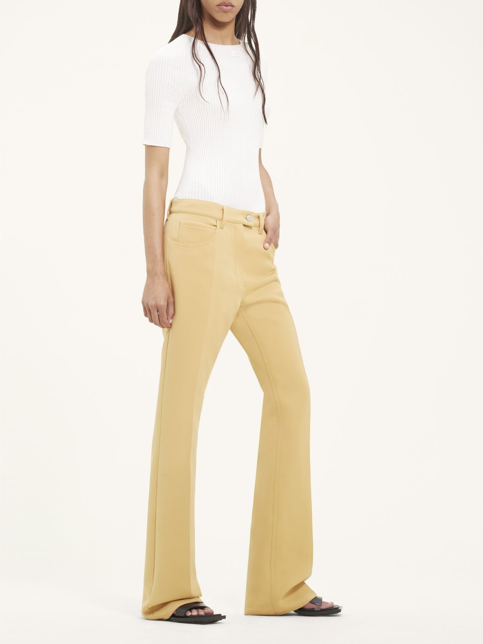 13pcs RELIQUAT 150€ / Pantalon signature 70's en sergé - Steel grey