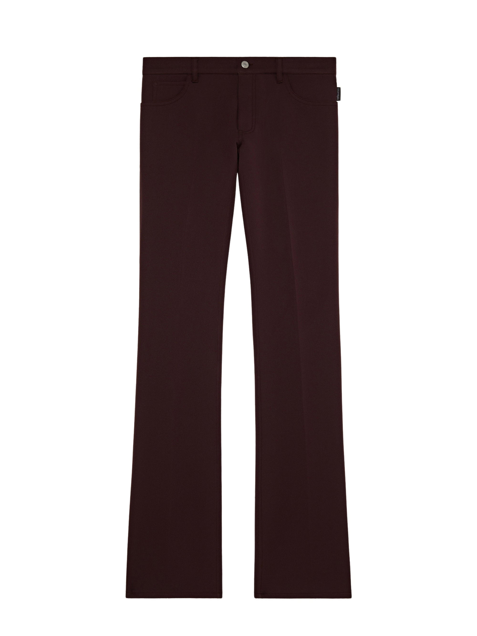 7pcs RELIQUAT 150€ / Pantalon signature 70's en sergé - Burgundy