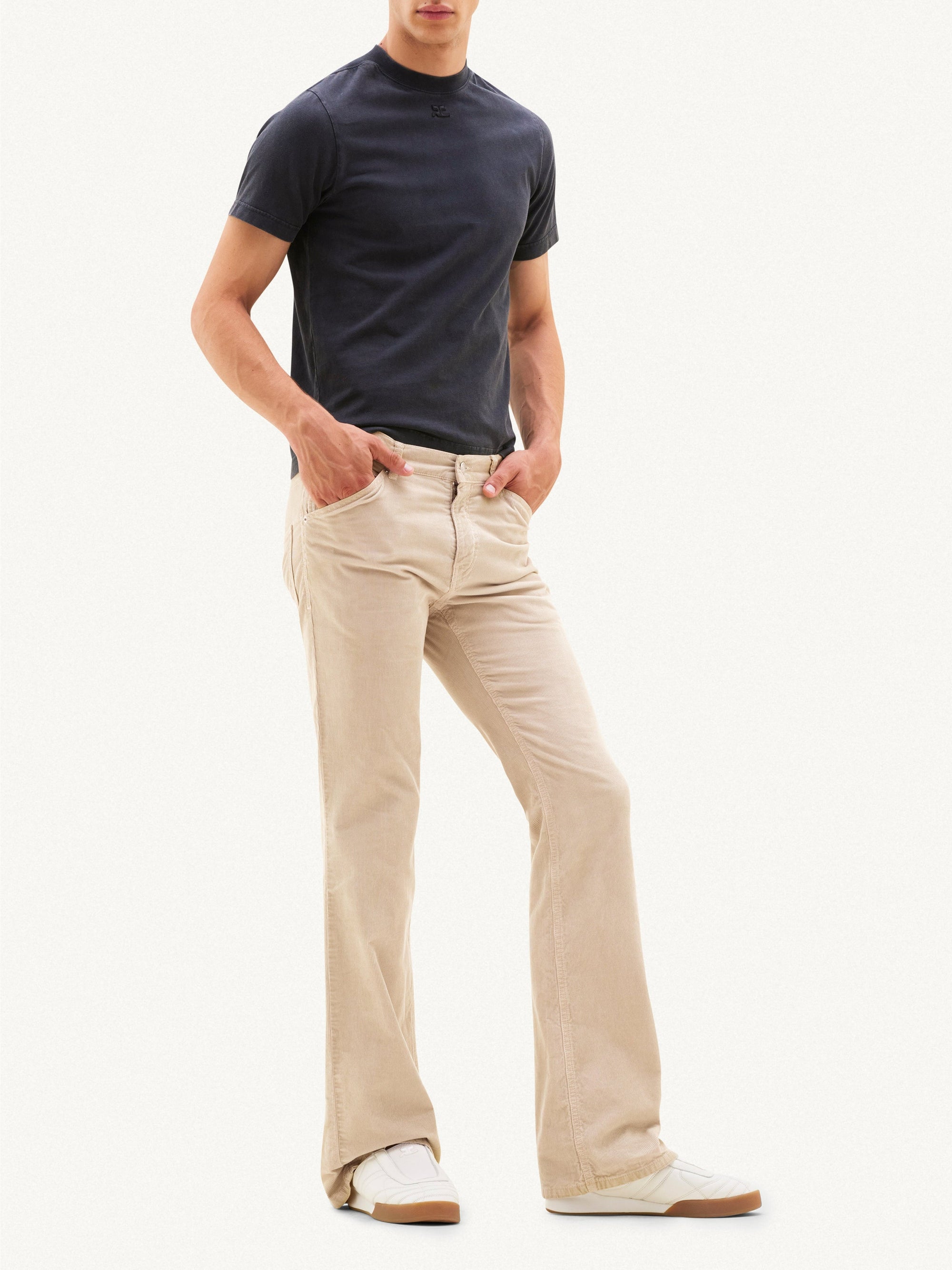 4pcs RELIQUAT 120€ / Pantalon bootcut en velours côtelé - Clay
