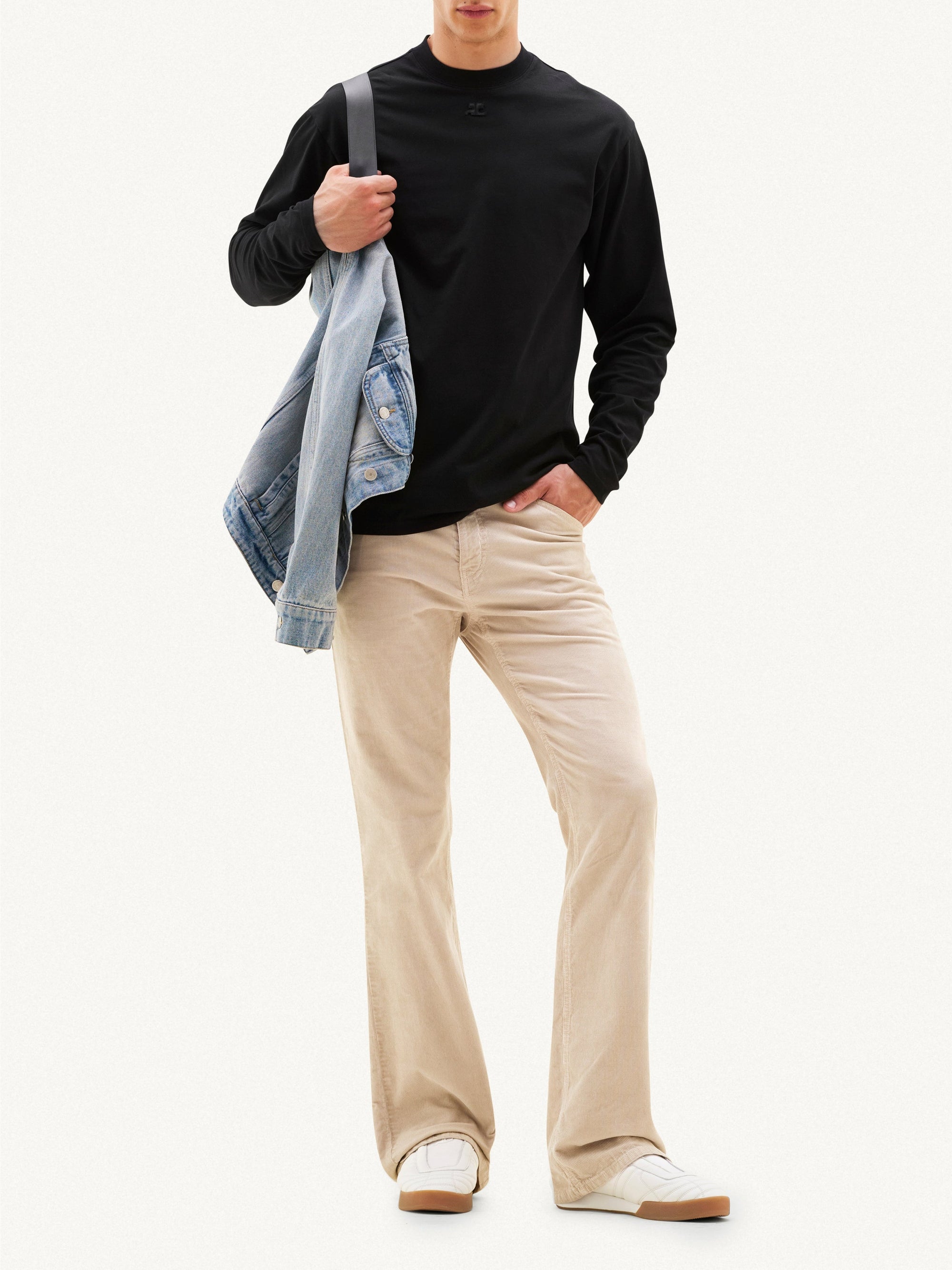 4pcs RELIQUAT 120€ / Pantalon bootcut en velours côtelé - Clay