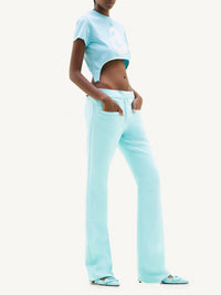 2pcs RELIQUAT 150€ / Pantalon héritage en sergé - Turquese
