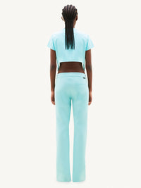 2pcs RELIQUAT 150€ / Pantalon héritage en sergé - Turquese