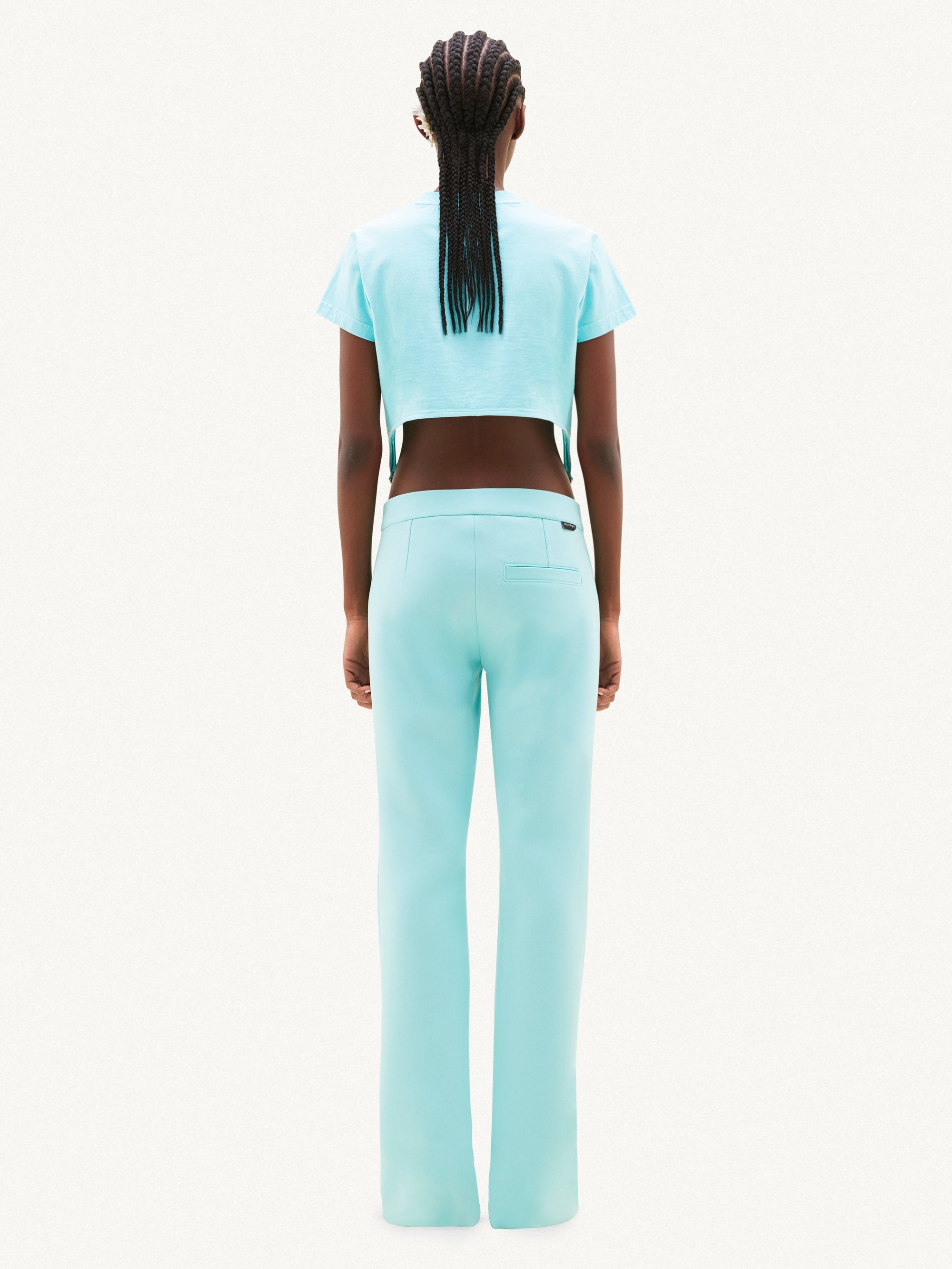2pcs RELIQUAT 150€ / Pantalon héritage en sergé - Turquese