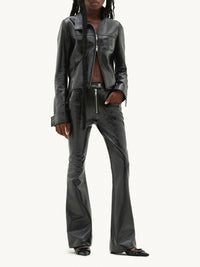 3pcs RELIQUAT 250€ / Pantalon zipper en vinyle - Black