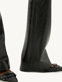 3pcs RELIQUAT 250€ / Pantalon zipper en vinyle - Black
