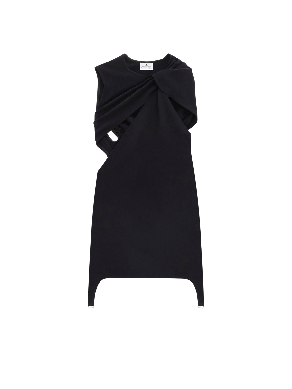 Robe Twist Héritage en crêpe - Black
