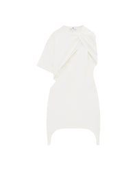Robe Twist Héritage en crêpe - Heritage White