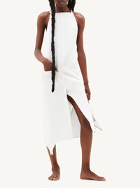 1pcs RELIQUAT 220€ / Robe strap dos nus en sergé - Heritage white