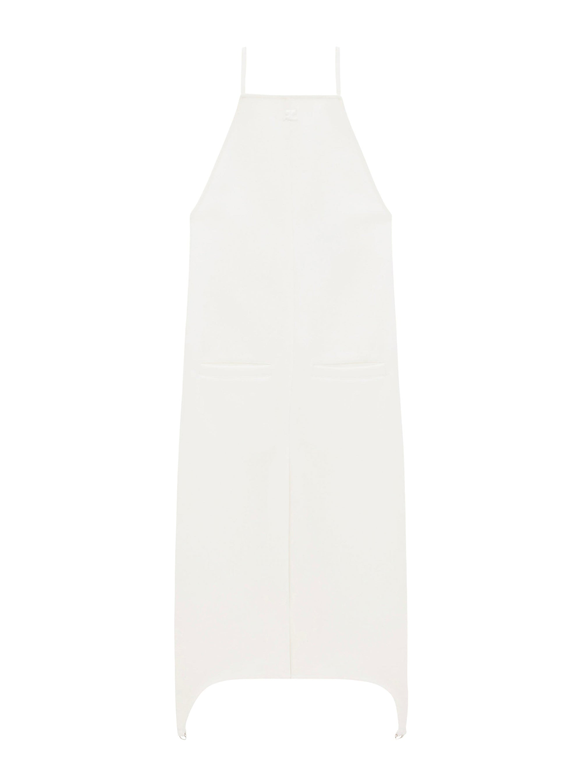 1pcs RELIQUAT 220€ / Robe strap dos nus en sergé - Heritage white