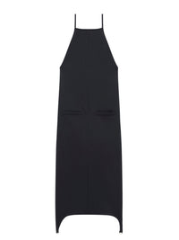 5pcs RELIQUAT 220€ / Robe strap dos nus en sergé - Black