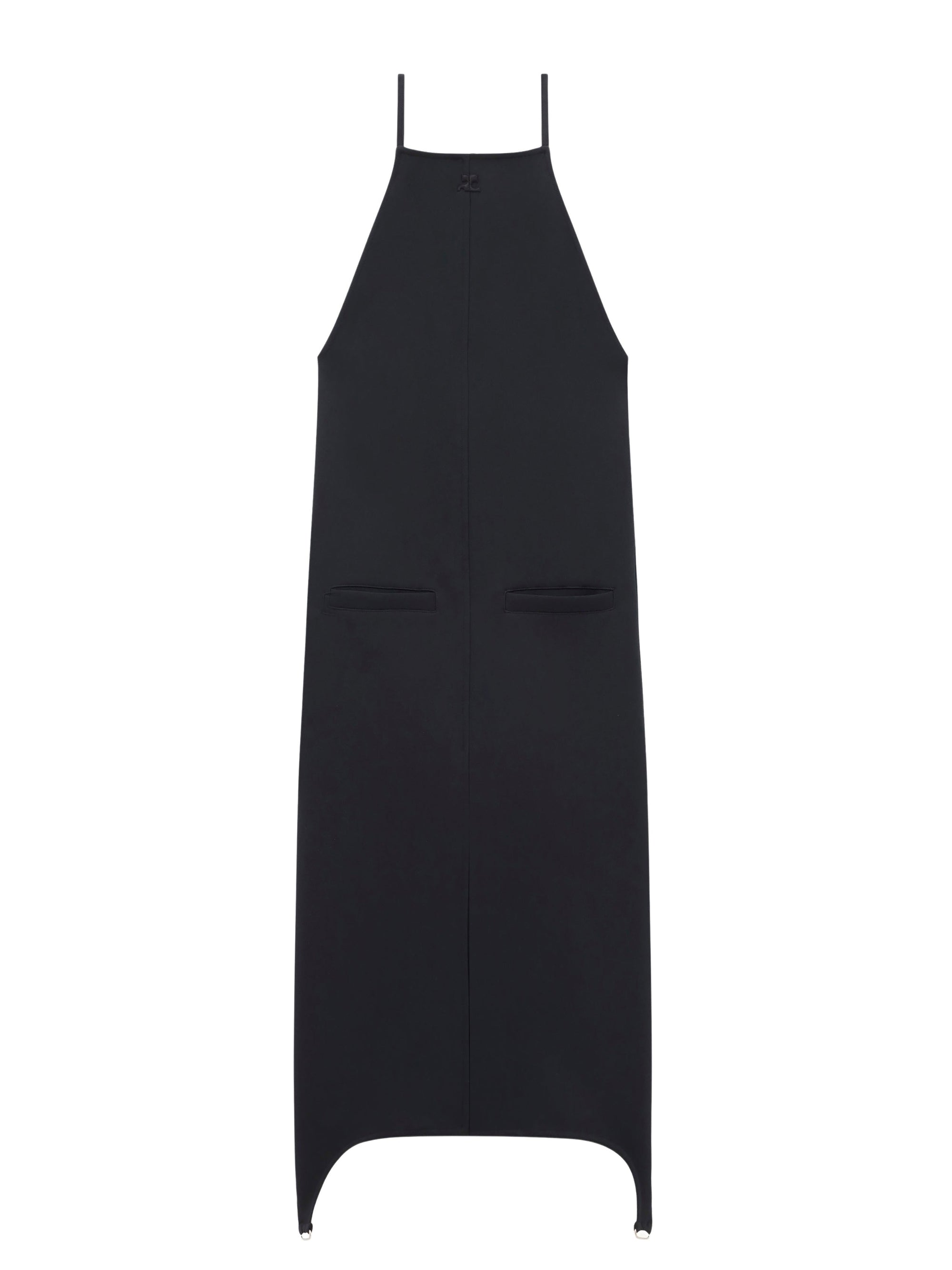5pcs RELIQUAT 220€ / Robe strap dos nus en sergé - Black