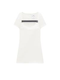 1pcs RELIQUAT 220€ / Robe a-line strap en sergé - Heritage white