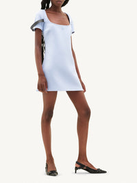 4pcs RELIQUAT 220€ / Robe a-line strap en sergé - Sky