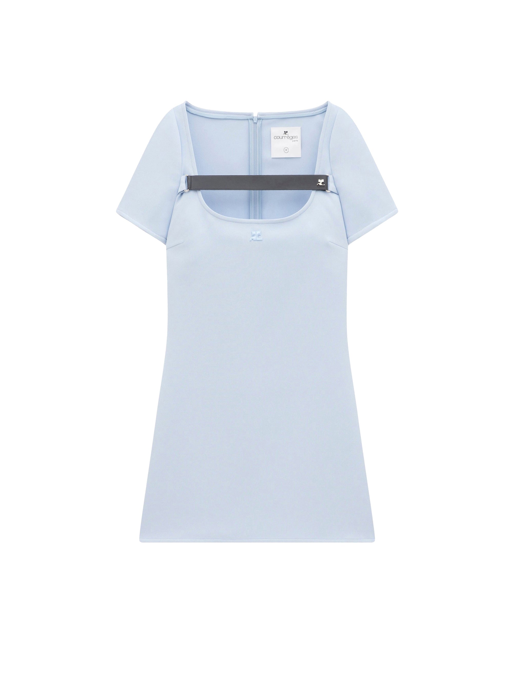 4pcs RELIQUAT 220€ / Robe a-line strap en sergé - Sky
