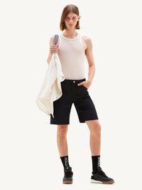 23pcs RELIQUAT 120€ / Short rétro hammer en sergé - Navy