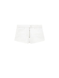 28pcs RELIQUAT 120€ / Short héritage zipper en vinyle - Heritage white