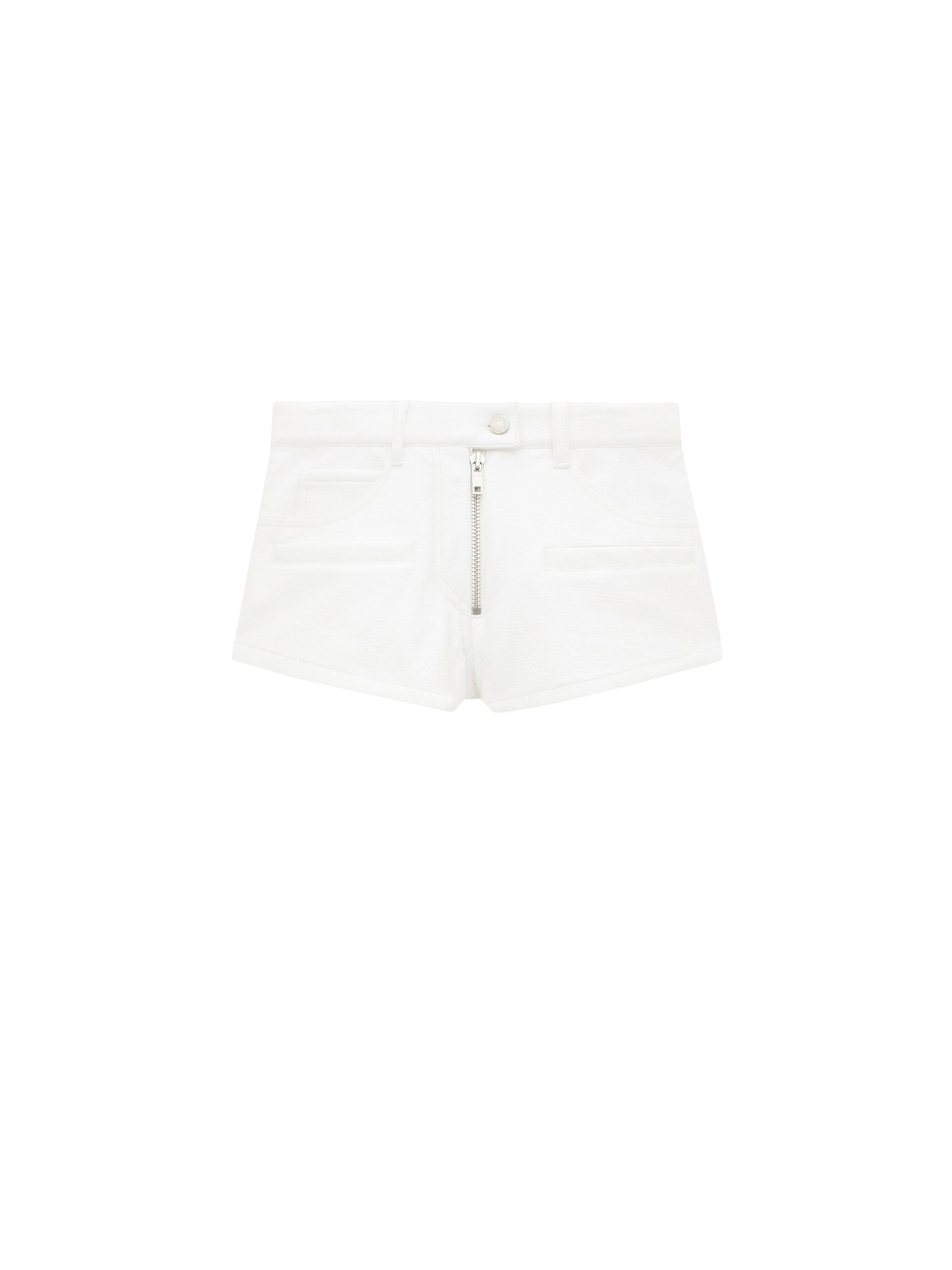 28pcs RELIQUAT 120€ / Short héritage zipper en vinyle - Heritage white