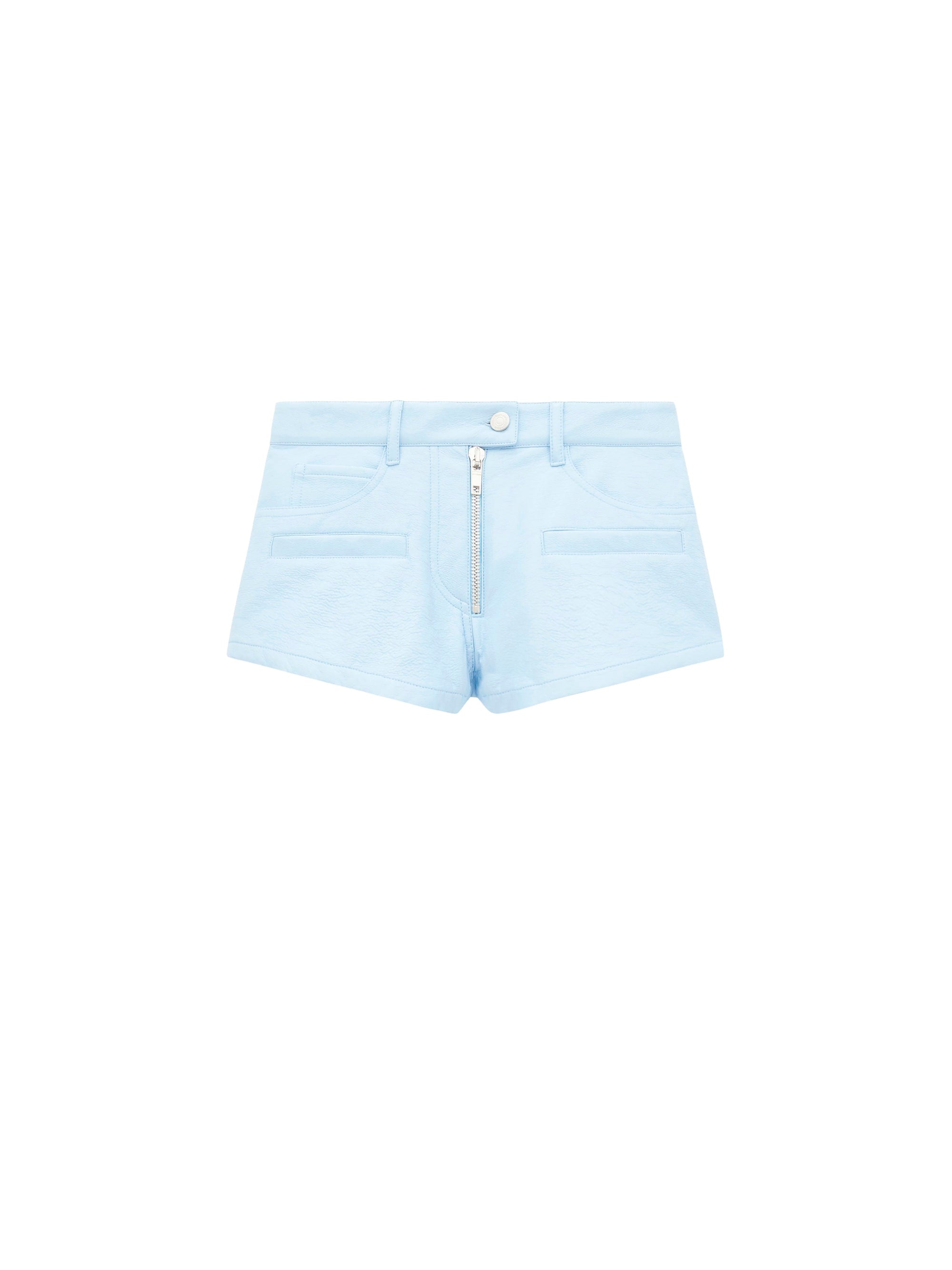 14pcs RELIQUAT 120€ / Short héritage zipper en vinyle - Sky