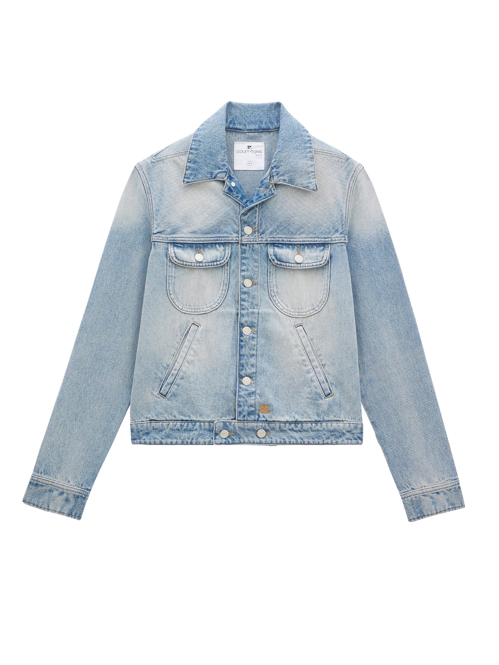 4pcs RELIQUAT 170€ / Blouson signature en denim - Light blue wash