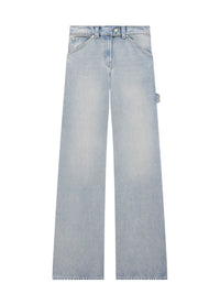 5pcs NEW / DIRTY BLUE DENIM BAGGY - Light blue wash
